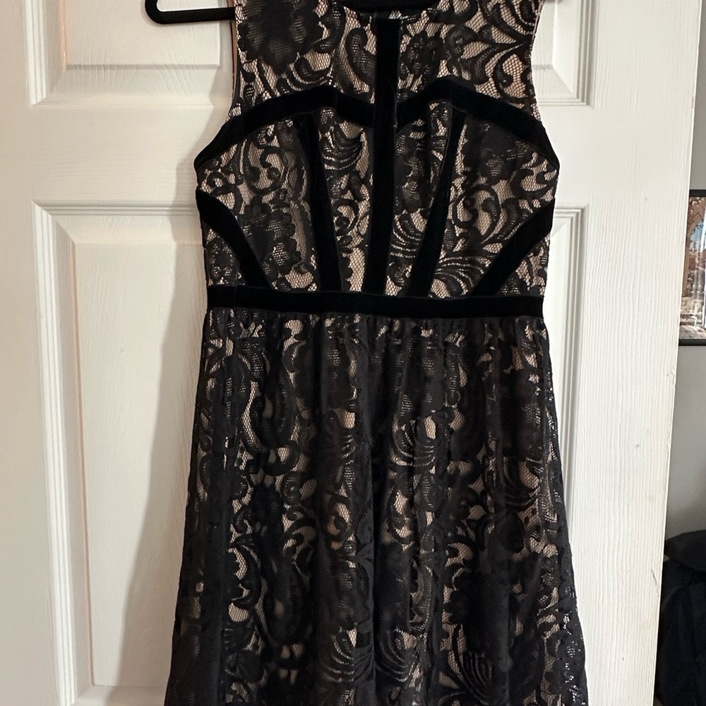 Fire Los Angeles Black Lace Mini Dress